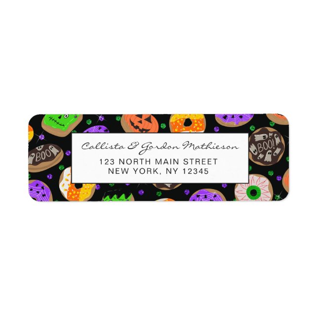 Cool Cute Glitter Confetti Doughnuts Halloween (Front)
