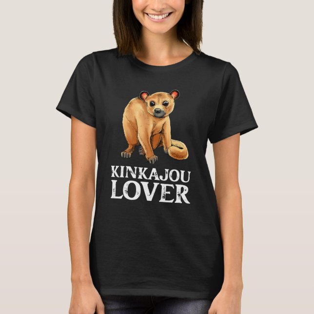 Cool & Cute Kinkajou Honey Bear South America Jung T-Shirt (Front)