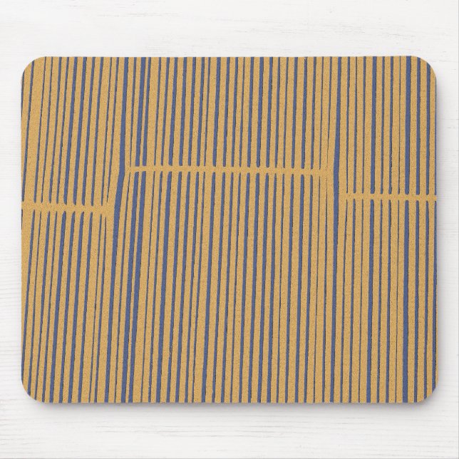 Cool Cute Modern Unique Striped Pattern Mouse Mat (Front)