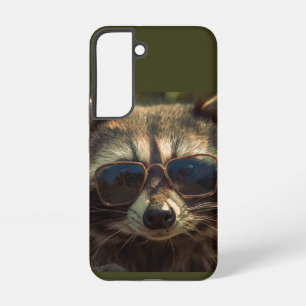 Cool Cute Racoon in Glasses Animal Humour Art Samsung Galaxy Case