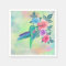 Cool cute  vibrant watercolours hummingbird floral
