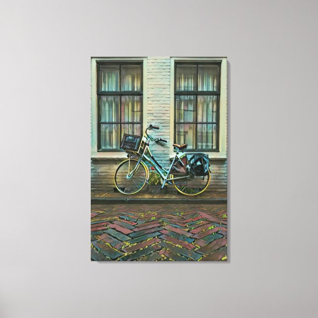 Cool cyclist gifts canvas print (Front)