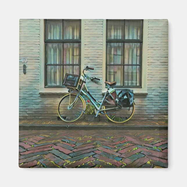 Cool cyclist gifts magnet (Front)