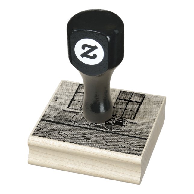 Cool cyclist gifts rubber stamp (Stamp)