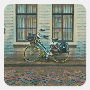 Cool cyclist gifts square sticker