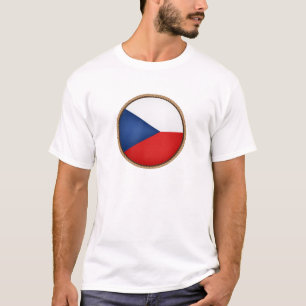 Cool Czech Republic Flag Seal T-Shirt