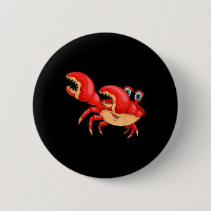 Cool Dabbing Crab Funny Dancer Sea Creature Lover  6 Cm Round Badge