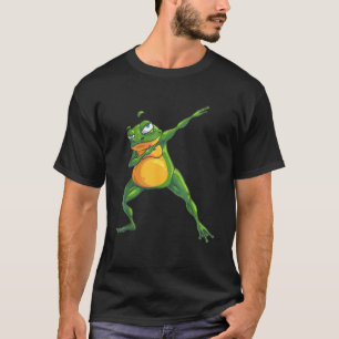 Cool Dabbing Frog Funny Hip hop Tadpole Dancing Lo T-Shirt