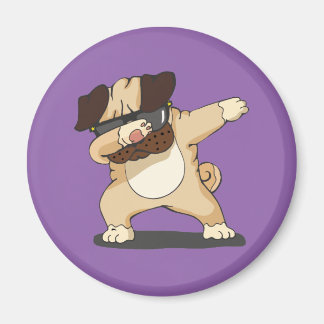 Cool Dabbing Pug with Sunglasses Magnet
