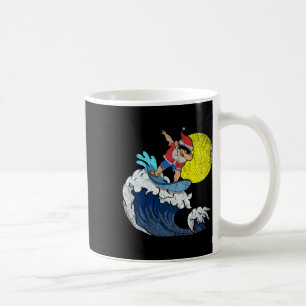Cool Dabbing Santa Claus Surfing Funny Christmas I Coffee Mug