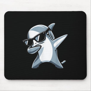 Cool Dabbing Shark Sungles Kids Teens Summer Vacat Mouse Mat