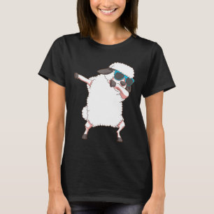 Cool Dabbing Sheep Funny Farmer Lamb Animal Dancin T-Shirt