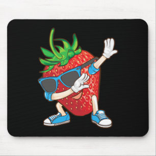 Cool Dabbing Strawberry Funny Love Dancer Sweet Fr Mouse Mat