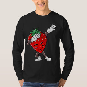 Cool Dabbing Strawberry Funny Love Dancer Sweet Fr T-Shirt