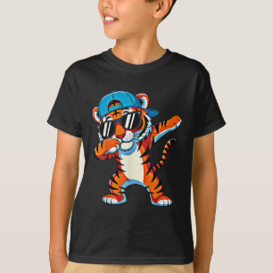 Cool Dabbing Tiger Apparel Cute Animal Men Girls B T-Shirt