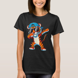 Cool Dabbing Tiger Apparel Cute Animal Men Girls B T-Shirt