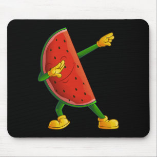 Cool Dabbing Watermelon Funny Fruit Dancing Athlet Mouse Mat