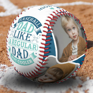 Cool Dad 4 Photo Collage Father Gift Baseball