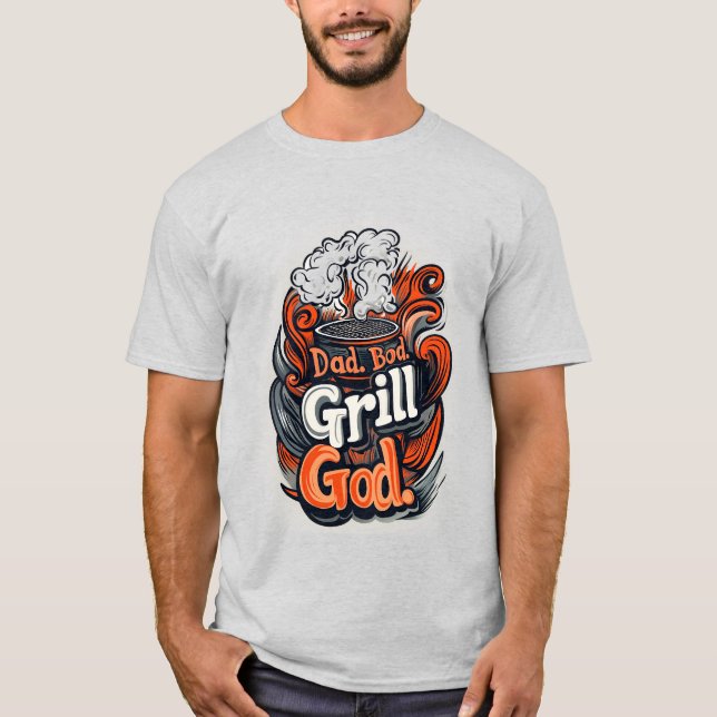 Cool Dad bod grill bbq T-Shirt (Front)