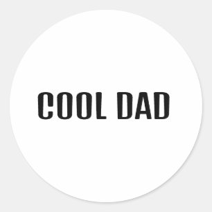 Cool Dad Classic Round Sticker