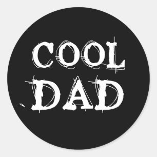 COOL DAD CLASSIC ROUND STICKER