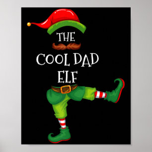 Cool Dad Elf Matching Family Group Christmas Party Poster