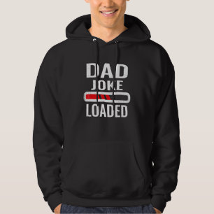 Cool Dad Father's Day Battery Loaded Dad Jokes Bes Hoodie