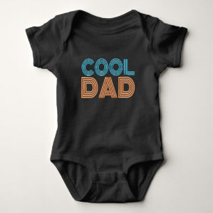 Cool Dad Father's Day Neon Typography Bodysuit