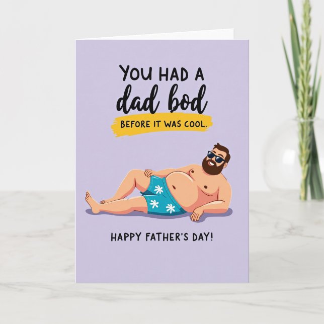 Cool Dad Floral Fathers Day Card (Front)