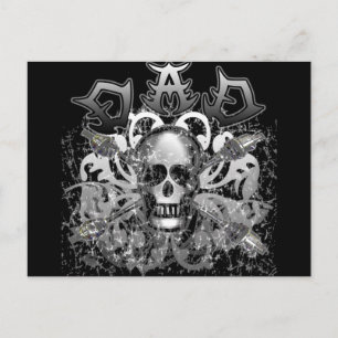 Cool DAD in Heavy Metal Style Tshirts and Gifts Postcard