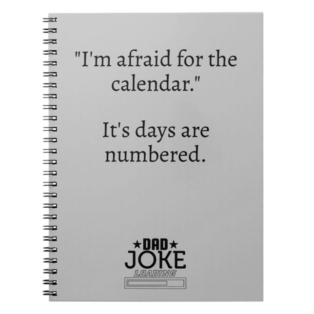 Cool Dad Joke Design Notebook (Front)