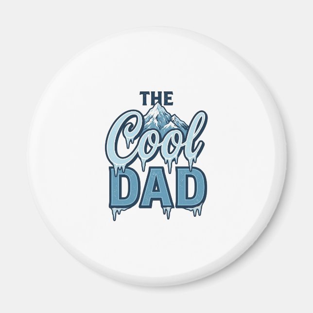 Cool Dad Mountain Vintage Graphic Design_1 Magnet (Front)