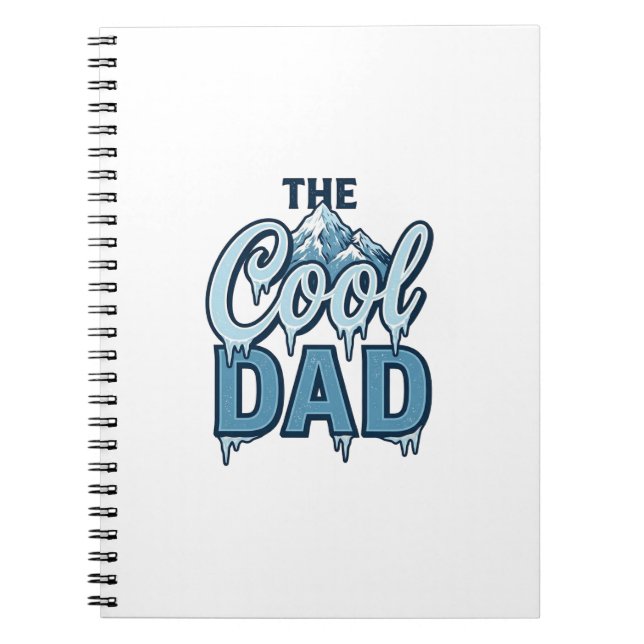 Cool Dad Mountain Vintage Graphic Design_1 Notebook (Front)