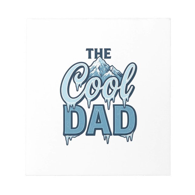 Cool Dad Mountain Vintage Graphic Design_1 Notepad (Front)