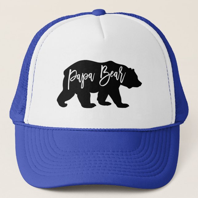 Cool Dad Papa Bear Trucker Hat (Front)
