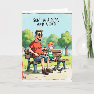 Cool Dad Park Bench Card