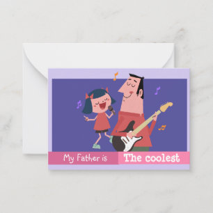 Cool Dad personalize Happy Fathers day Card