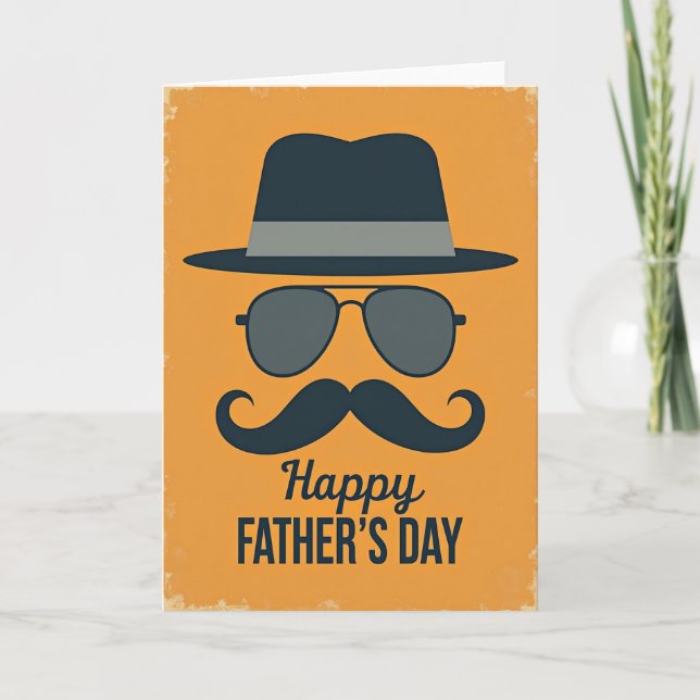 Cool Dad Silhouette Fathers Card (Front)
