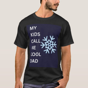 Cool Dad Snowflake Graphic Dads day T-Shirt
