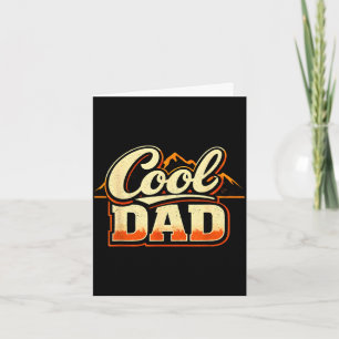 Cool dad vintage retro mountain bold typography card