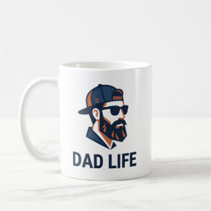 Cool Dad with Cap Sunglasses Coffee Mug