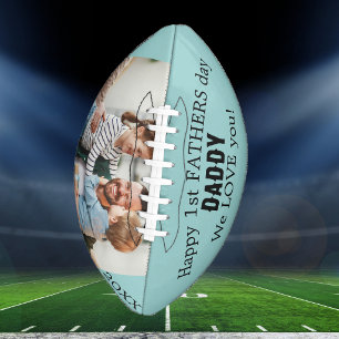 Cool Daddy 1st Fathers Day Football Personalise American Football