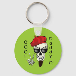 Cool Daddy - O Beatnik Skull Key Ring