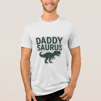 Coôl Daddysaurus Funny Father's Day Sticker  Tri-Blend Shirt