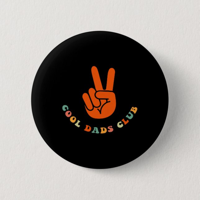 Cool Dads Club 2 Sided Funny Fathers Day  6 Cm Round Badge (Front)