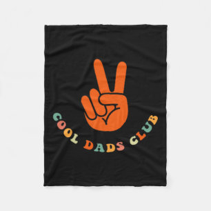 Cool Dads Club 2 Sided Funny Fathers Day  Fleece Blanket