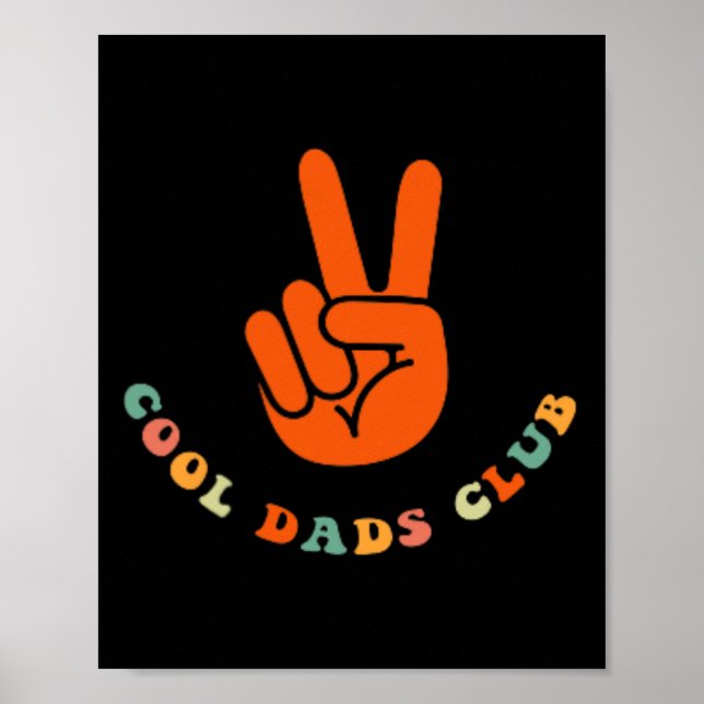 Cool Dads Club 2 Sided Funny Fathers Day  Poster (Front)