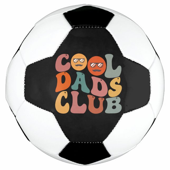 Cool Dads Club Dad Father's Day Retro Groovy Football (Front)