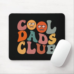 Cool Dads Club Dad Father's Day Retro Groovy Mouse Mat