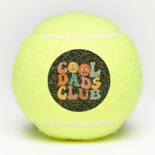 Cool Dads Club Dad Father's Day Retro Groovy Tennis Balls